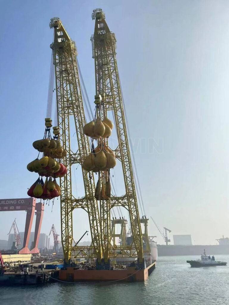 3500T Floating Crane Load Testing
