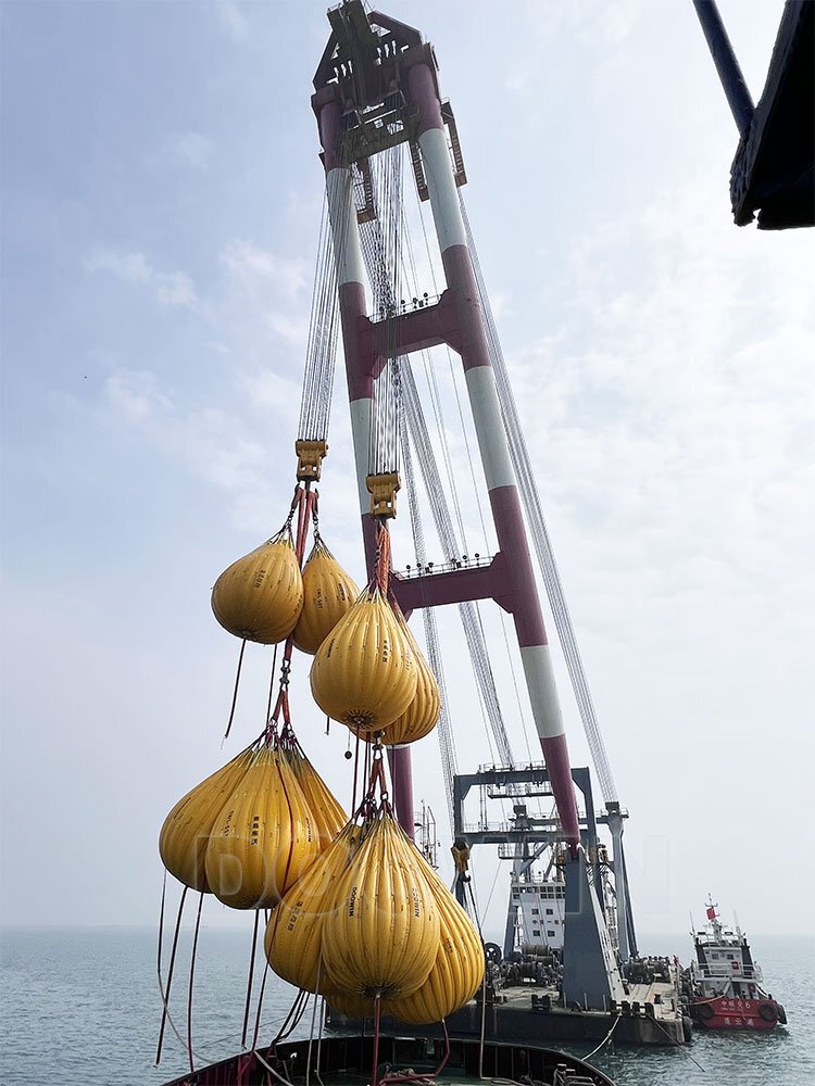 crane test water weights proof load bags